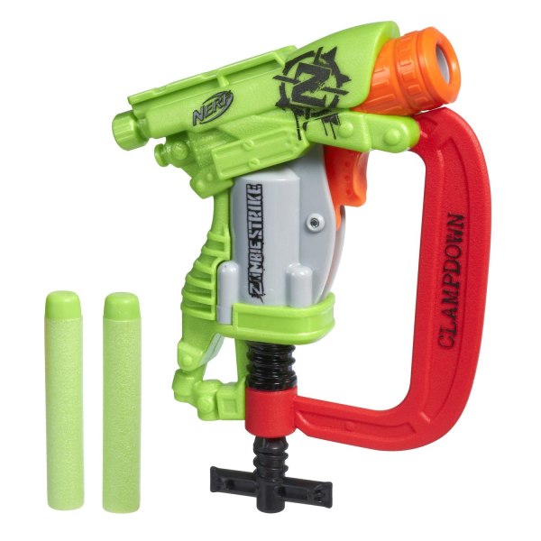 No name Nerf Gun Pistol - Zombie Strike Clampdown Green