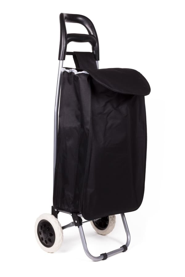 Shoppingvagn 92×32×21 cm svart