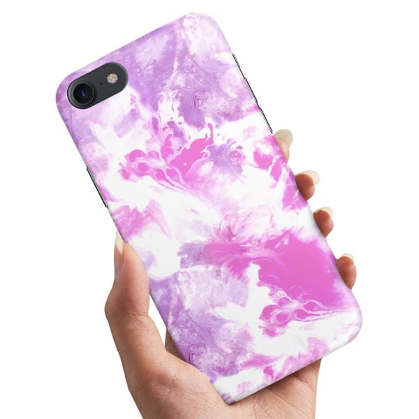 No name Iphone 6 / 6s - Cover Mobilcover Marmor Multicolor
