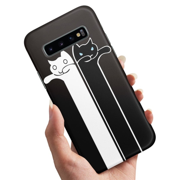No name Samsung Galaxy S10 Plus - Cover / Mobilcover Aflange Katte