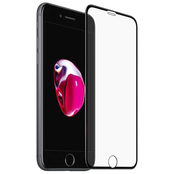 No name Skærmbeskytter Iphone 7/8 Plus - Apple Full Coverage Glas Black