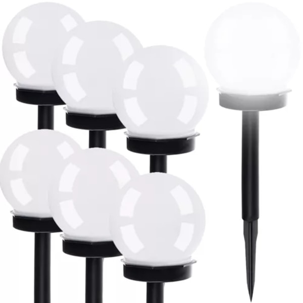 Trädgårdslampa Solcell / Lampa - 6 st