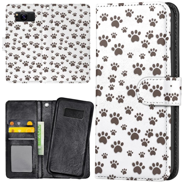 No name Samsung Galaxy S8 - Mobile Case Paw Pattern