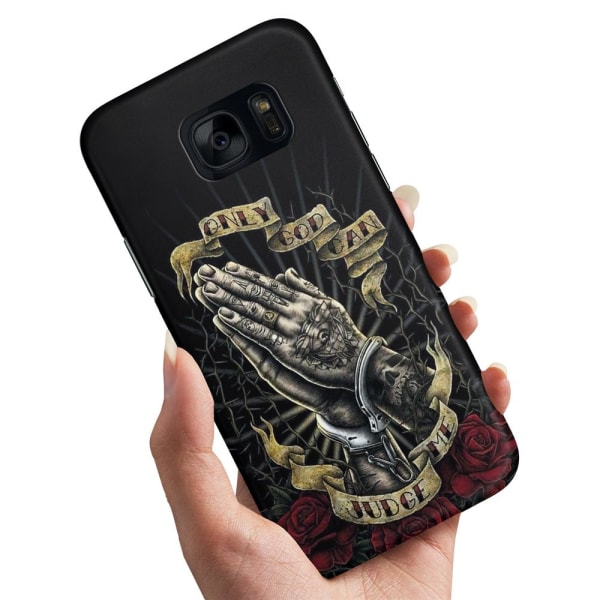 No name Samsung Galaxy S6 Edge - Cover Only God Can Judge Me