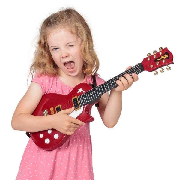 No name Elektrisk Guitar Til Børn - Miniguitar Red