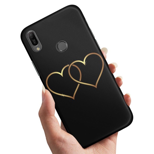 Huawei P20 Lite - Skal / Mobilskal Double Hearts 0447 | Fyndiq