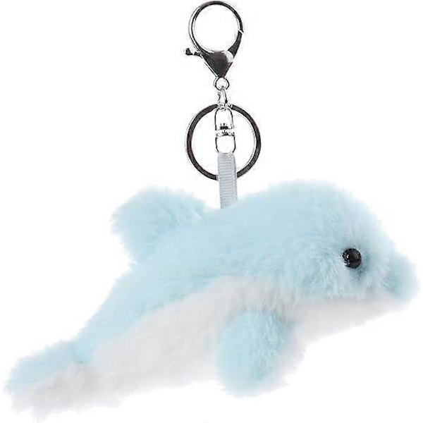 2026 Selected Discounts Abrikos Lille Uld Plysdyr Blød Delfin Sød Havlegetøj Plys Nøglering Egnet Til Børnetasker, Punge, Rygsække, Håndtasker