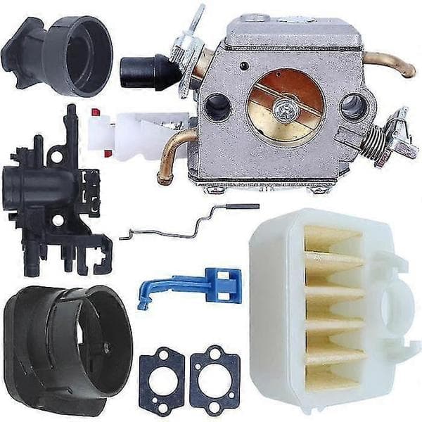 Forgasser Luftfiltersett Kompatibelt Med Husqvarna 340 345 346 350 353 For Zama C3-el18 Motorsag Med Pakninger XH