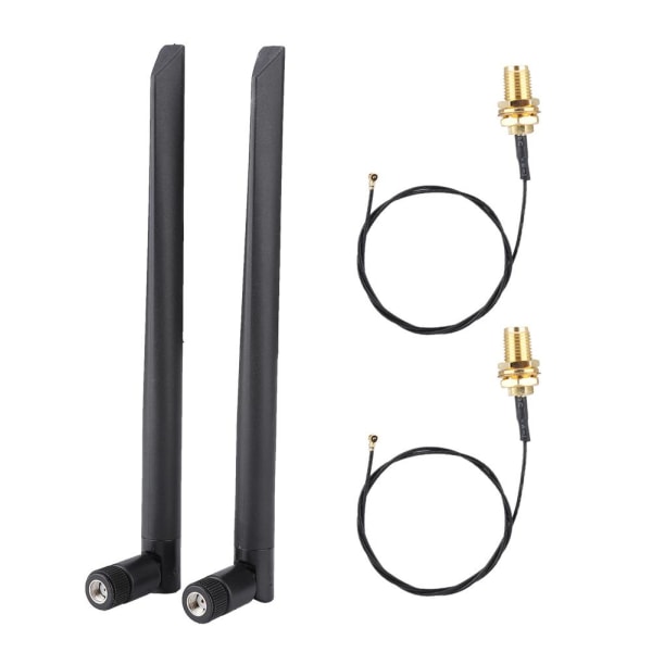2pcs M.2/ngff Network Card Cable And 2x 6dbi Antenna For Int
