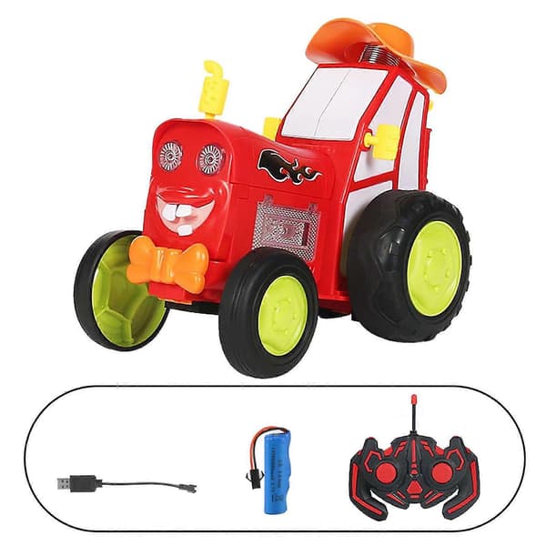 Elektrisk RC Crazy Jumping Bil Stuntbil Leke Med Lys Musikk Morsomt Roterende Kjøretøy Mini RC Stunt Jumping Bil For Gutt Barn
