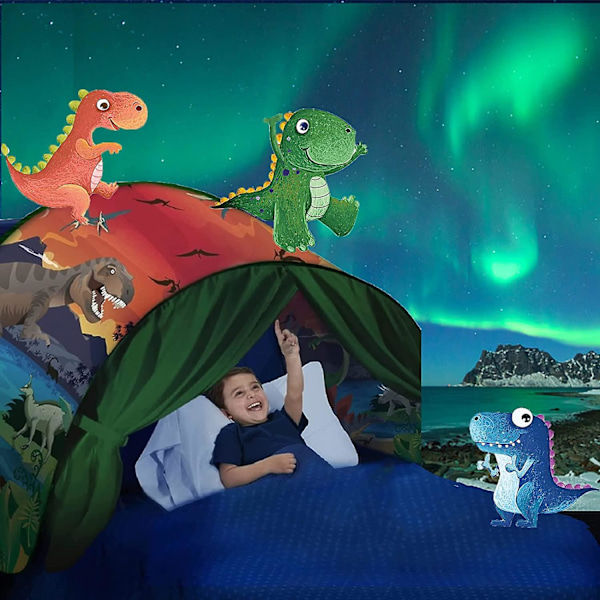 Barn Säng Tält, Rymdsäng Tält För Pojkar, Pop Up Barn Lek Tält För Barn Våningssäng Tält Barn Playhouse Säng