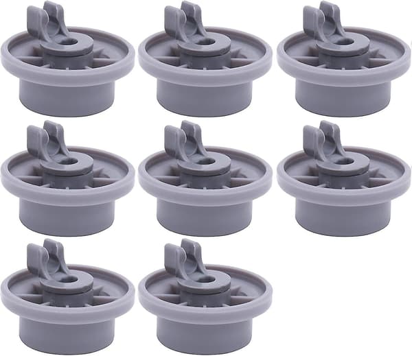 8 hjul til Siemens Bosch Beko Neff oppvaskmaskin Universal nedre kurv hjul (hy)