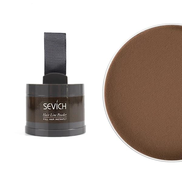Sevich Hairline Filler Pudder Skygge Pudder Bryn Hairline Reparationspudder mellembrun 4g