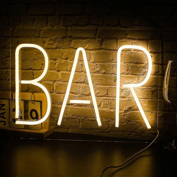 Hot Bar Led Neonskilt Neon Vægskilte Stor Neon Bogstav Lys Usb Nat Neon Lys Til Bar Hotel Indendørs Spillerum Cocktail Øl Bryllupsfest-FQ-