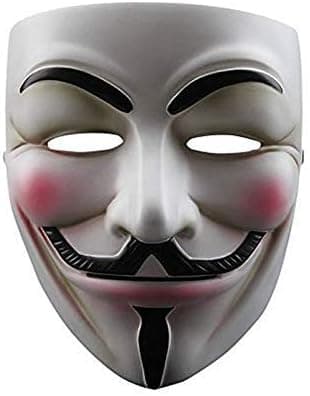 V for Vendetta Guy Fawkes Maske Kvalitets Anonym Maske Halloween Kostume Hacker Maske Cosplay Party Maske One Size