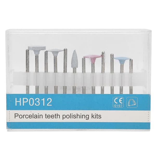 12 stk. porselen tenner poleringssett dental håndstykke tannbleking poleringshode YMMR)