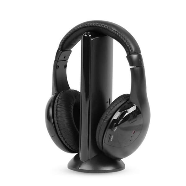 Langattomat TV-kuulokkeet 2.4G digitaalisella RF-lähettimellä - Hi-Fi On-Ear langattomat kuulokkeet TV:n katseluun ja pelaamiseen kotona - RCA/3.5mm/o