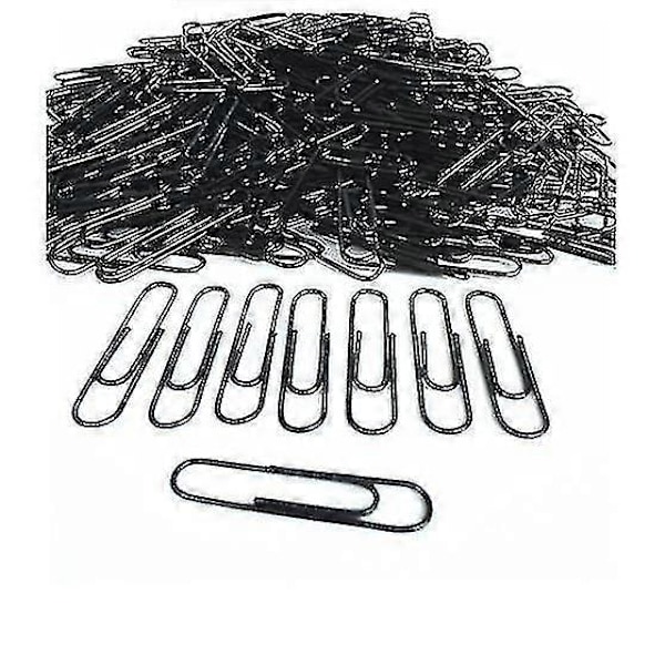 100 stk. sorte papirclips til kontor, skoleartikler, studieartikel+