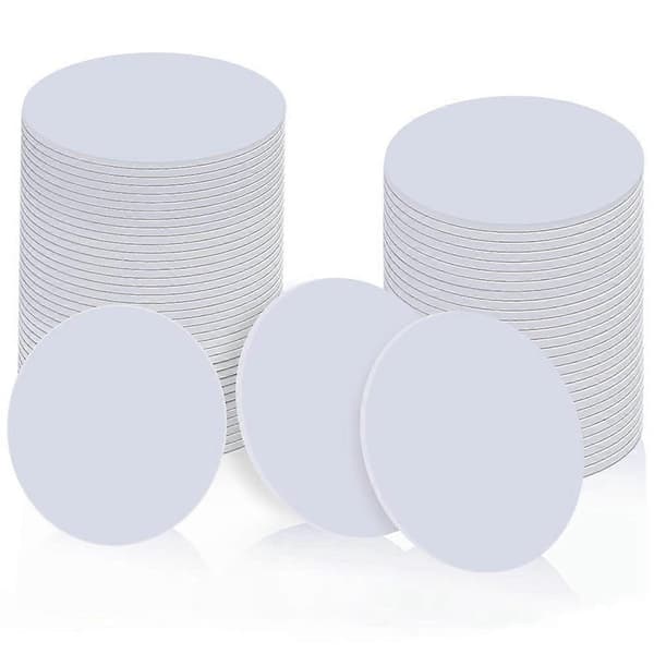 50 stk Ntag215 Tagger NFC Myntkort, Tomme Omskrivbare PVC NFC 215 Tag Runde 25mm / 1 Tomme RFID NFC-kort