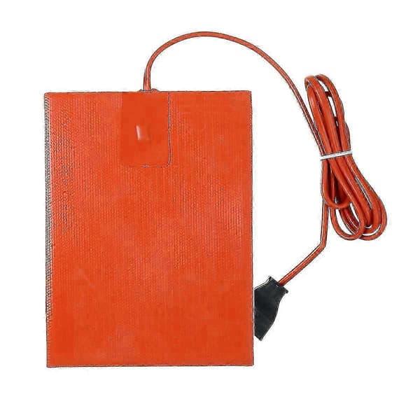 220V Bilmotor Oliefad Tankvarmer Pad 300W Silikone Olievarmer Pad Motor Oliefad Slidbeskyttelse 15X20cm EU-stik