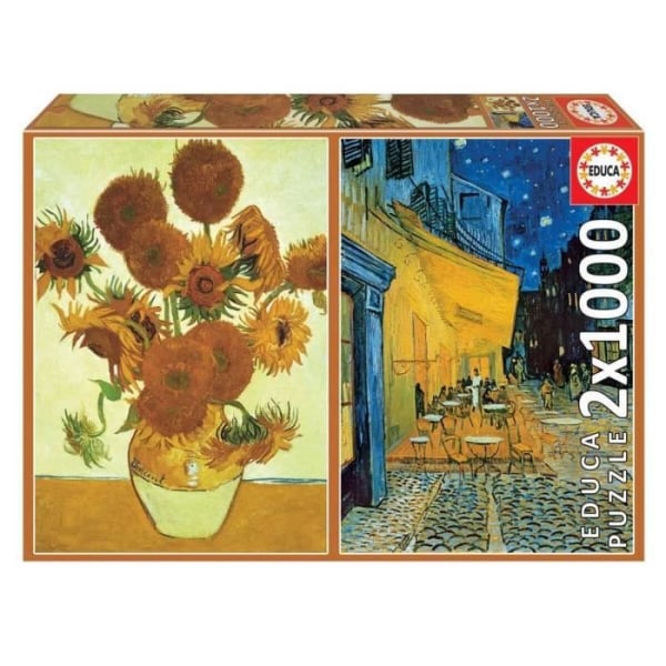EDUCA Van Gogh - 2 Pussel Med 1000 Rum