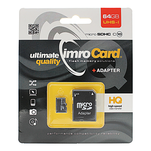 Köp Imro Micro SD Minneskort 64 GB | Fyndiq
