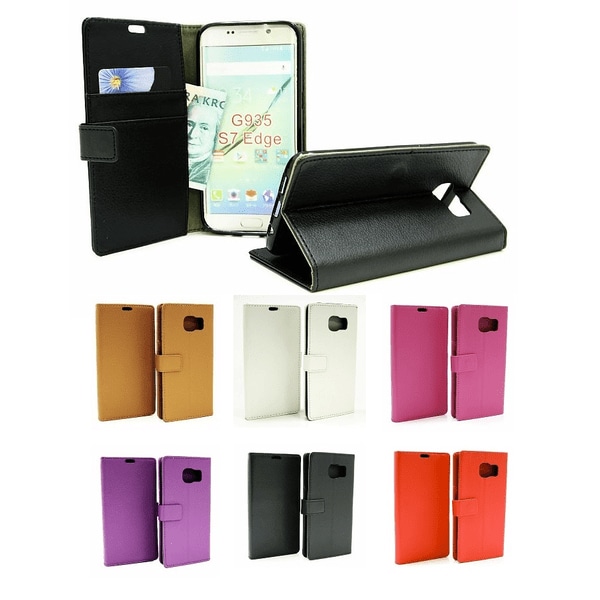 Standcase Wallet Samsung Galaxy S7 Edge (g935f) Röd