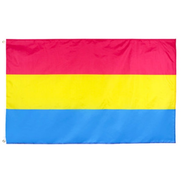 1pc 90x150cm Omnisexual Lgbt Pride Pan Pansexual Flag One Size