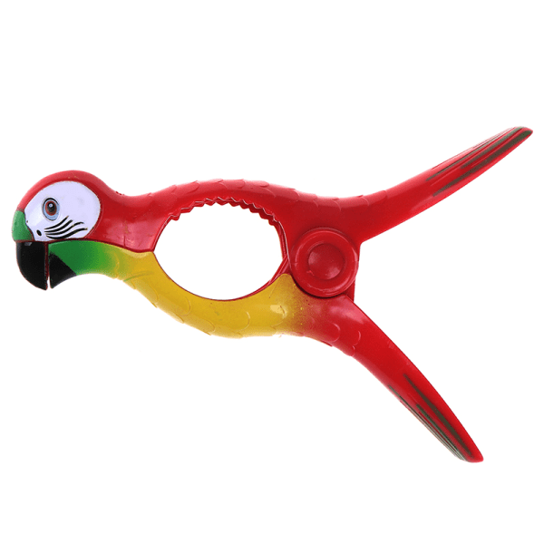1pc Beach Towel Clamp Parrot Windproof Clothes Pegs Drying Onesize