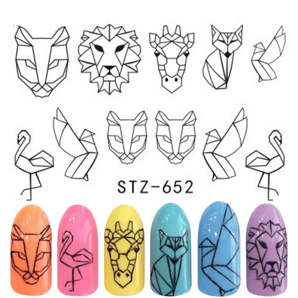 3d Beauty Nail Art Stickers Water Transfer Decoration D Stz652