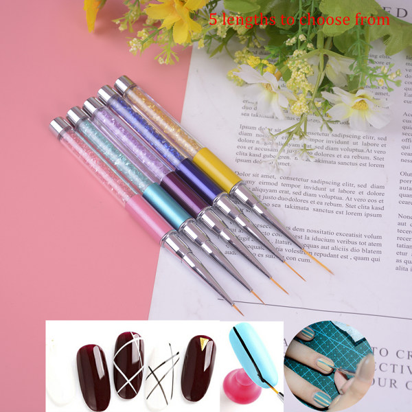 Nail Art Line Brush Ultra-thin Drawing Acrylic Manicure Nai Purple