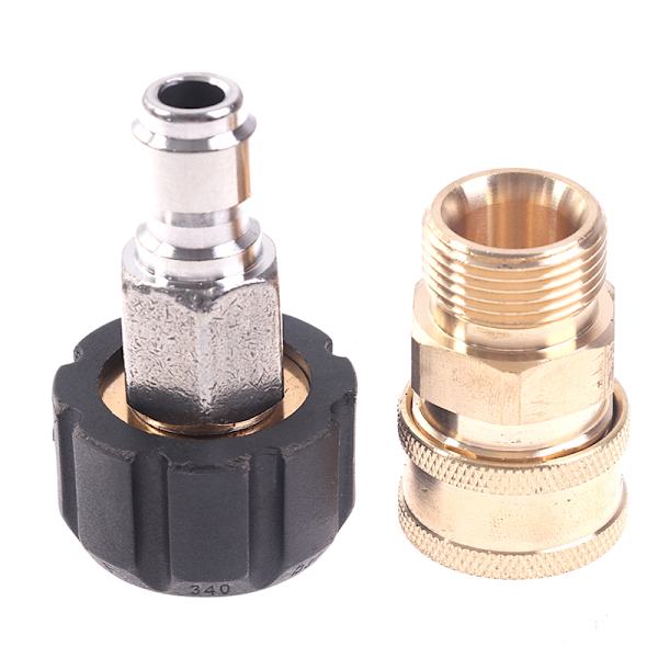 1//4 3//8 inch Quick Connect Female to M22 14 15 mm Female Pressure Washer Adapter