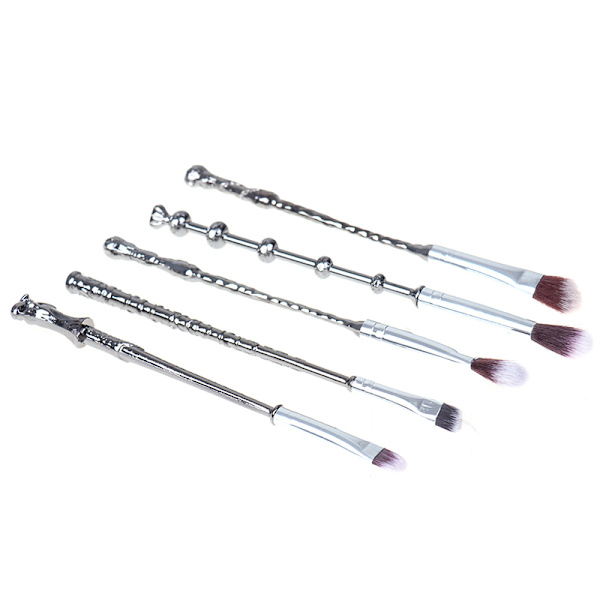 Kop Us Ship Harry Potter Wizard Wand Makeup Brush 5pcs Set Eyeshado Onesize Fyndiq