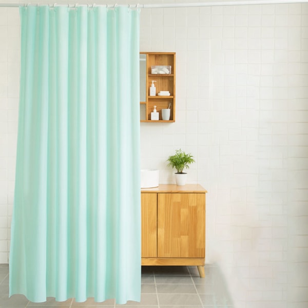 White Shower Curtains Waterproof Thick Solid Bath For B Green