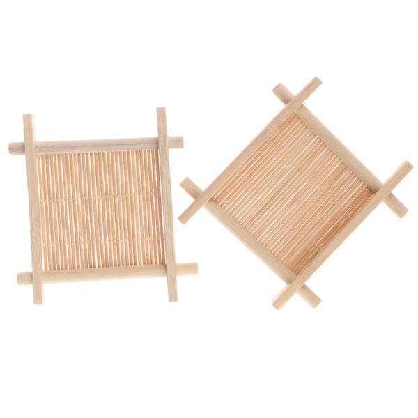 Wooden Bamboo Soap Dish Tray Holder Storage Rack Plate Box Onesize