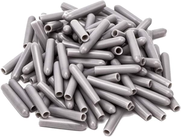 120 Oppvaskmaskinhetter, 3MM Innvendig Diameter PVC Beskyttelsesdeksel, Oppvaskkurv, 3*25mm (Grå)