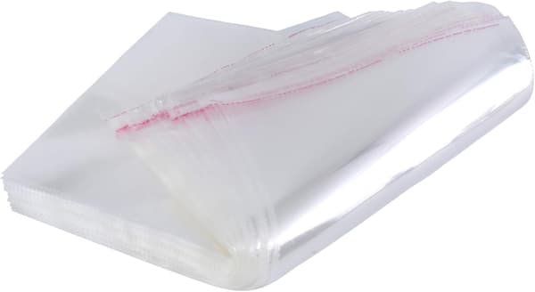Pakke med 100, 30x40 cm, gennemsigtige genlukkelige plastikposer, velegnet til emballering af tøj, T-shirts, bukser, bryllupsgaver osv.