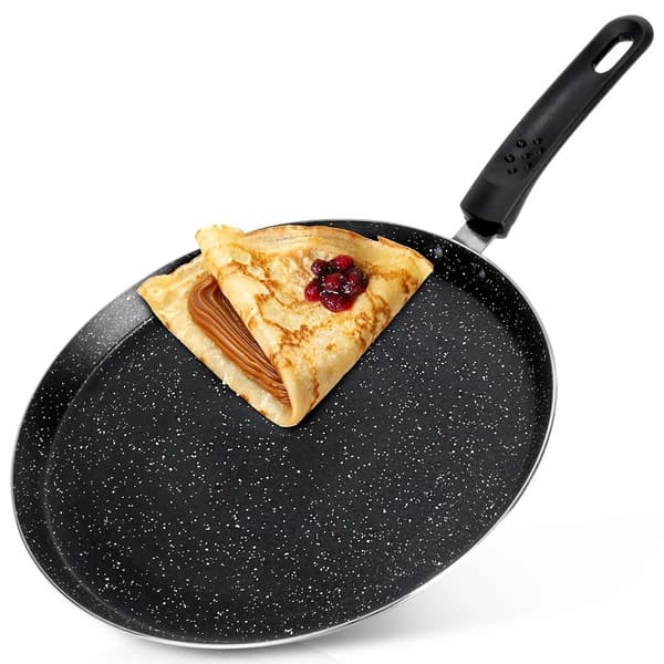 28 cm tarttumaton graniittinen kreppipannu kaikille liesille