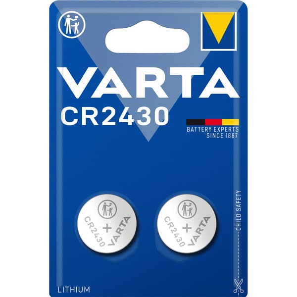CR2430 3V Lithium Knappcellsbatteri 2-pack