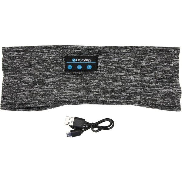 Sova hodetelefoner Bluetooth-hodebånd Søvn hodetelefoner, Pannebånd Bluetooth Musikk Koselige hodetelefoner med ultratynne høyttalere