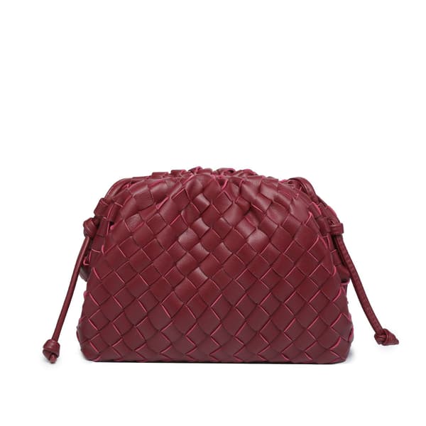 Hot deal til lav pris! Cloud Ryggsekk 2024 stil veske damer ku skinn rynkete dumpling veske damer håndveske skulderveske MJ51 Vinrød Wine red-Glad