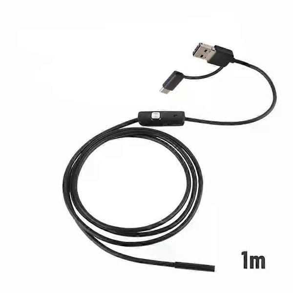Full HD 1080p Endoskop Kamera MicroUsb Type-C Android Smartphone 2M 5M 10m Hard Fleksibel Ledning 8mm Endoskopi Kamera Inspeksjon