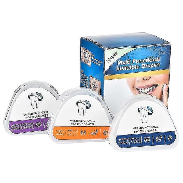 Tannretter, tannregulering ortodontisk tannlegesett for voksne, justering 3-trinns tannholdere