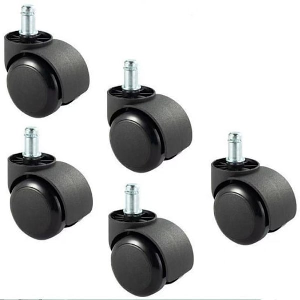 Erstatningshjul for IKEA kontorstoler 5-pakning 10 mm x 22 mm