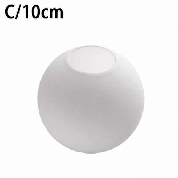 Hvit globus glass lampeskjerm erstatningsdeksel, rundt lysdeksel 10 cm
