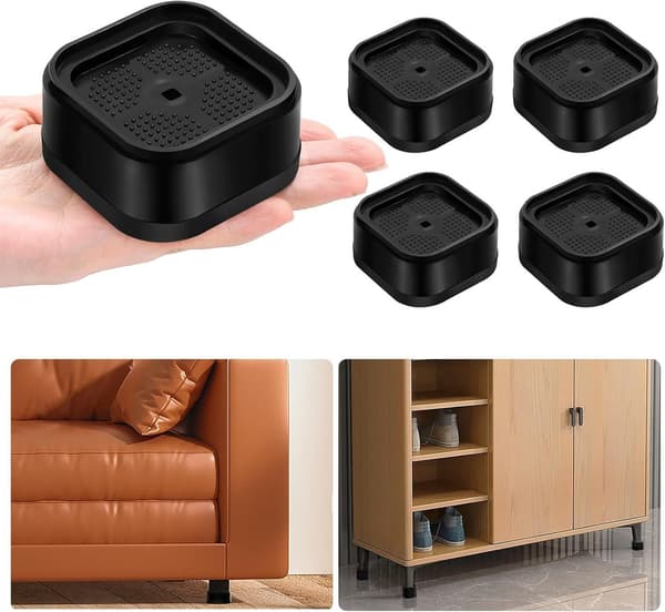 Møbelhevere, Firkantet Møbelbenhever, Sengebenløfter For Bord, Sofa Og Seng, Karbonstål Sengehever, Selvklebende Møbelhever For Sofa – Perfekt