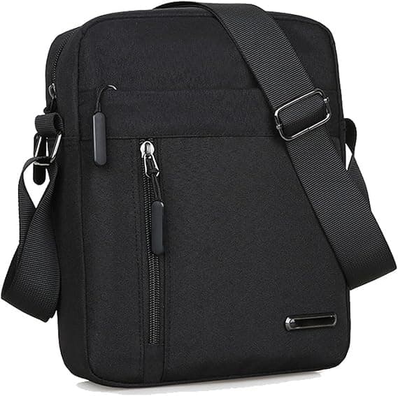 Miesten olkalaukku, vyölaukku, crossbody miehille, vedenpitävä lähettilaukku crossbody, päivittäiseen käyttöön