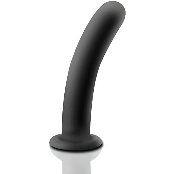 Massasjeenhet, myk silikon anal dildo, glatt svart anal dildo, intime sexleketøy for menn - Liten type