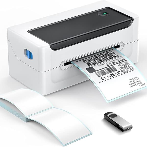 Etiketprinter, 4x6 skrivebords etiket stregkodeprinter med