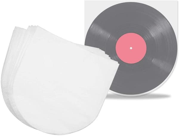 100 stk. Record Sleeve 12\" LP Vinyl Inder Cover Translucent Anti-Statisk Single Cover Rund Record Album Cover